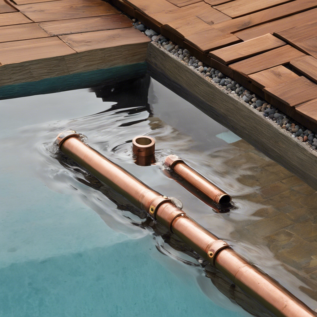 how to stop leak from pool incoming water copper pipe